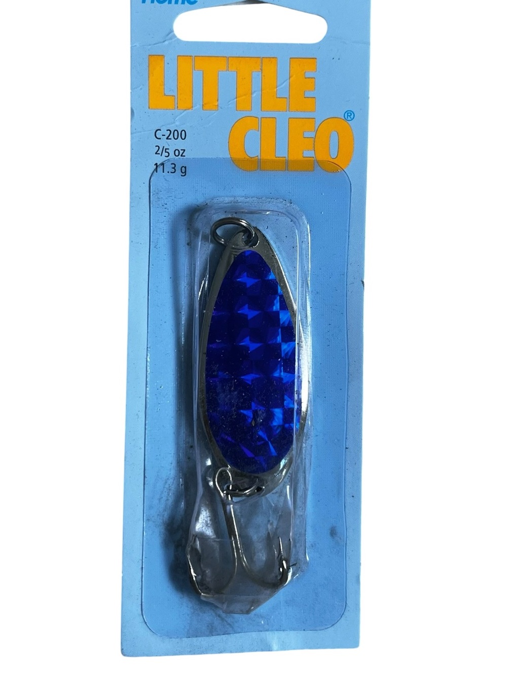 Acme Little Cleo Fishing Spoon in a 2/5 oz size with a hammered neon-sku 129